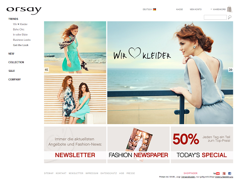 Online-Shop vonOrsay