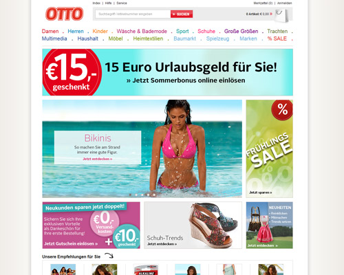 Online-Shop vonOtto Österreich