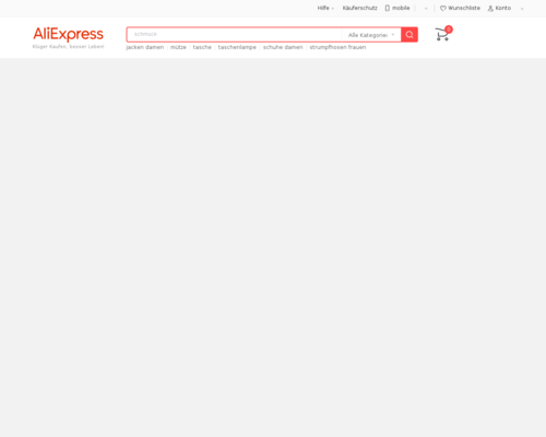 Online-Shop vonAliExpress