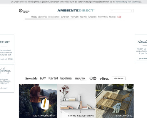 Online-Shop vonAmbientedirect