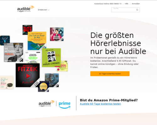 Online-Shop vonAudible