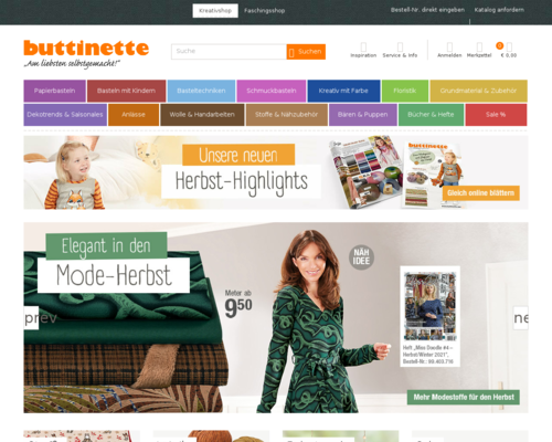 Online-Shop vonButtinette