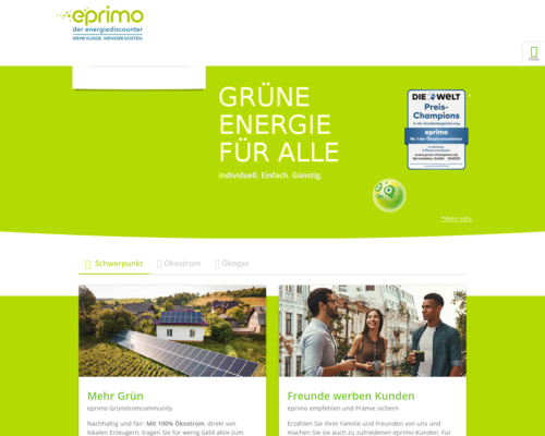 Online-Shop vonEprimo
