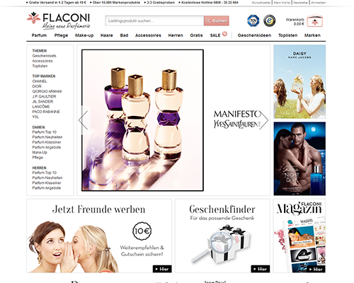 Online-Shop vonFlaconi