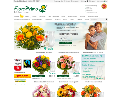 Online-Shop vonFloraPrima