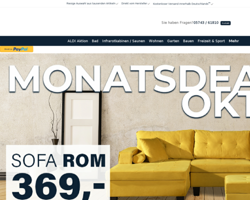 Online-Shop vonHomeDeluxe