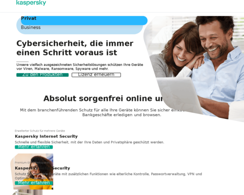 Online-Shop vonKaspersky