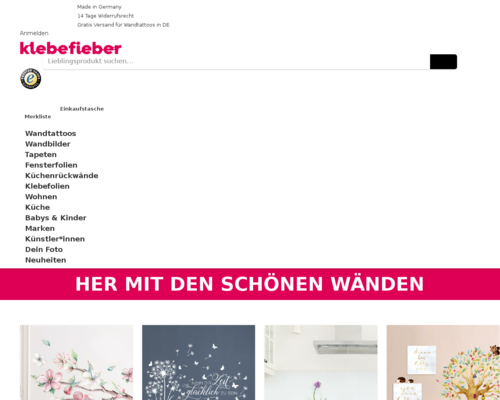 Online-Shop vonKlebefieber