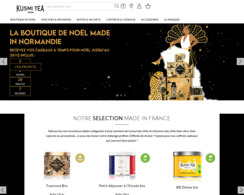 Online-Shop vonKusmi Tea
