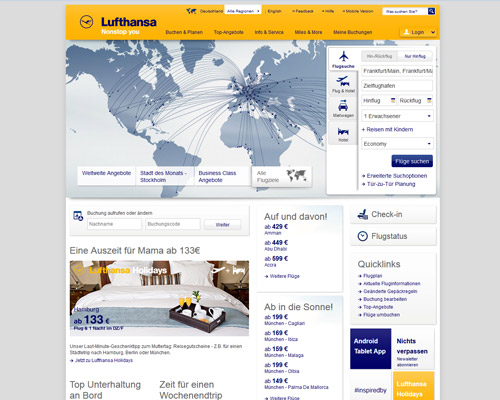 Online-Shop vonLufthansa