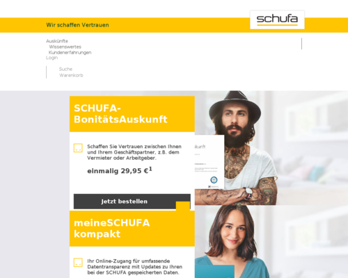 Online-Shop vonmeine SCHUFA