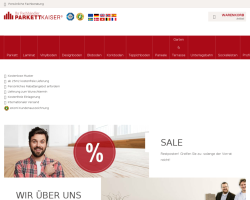 Online-Shop vonParkettkaiser