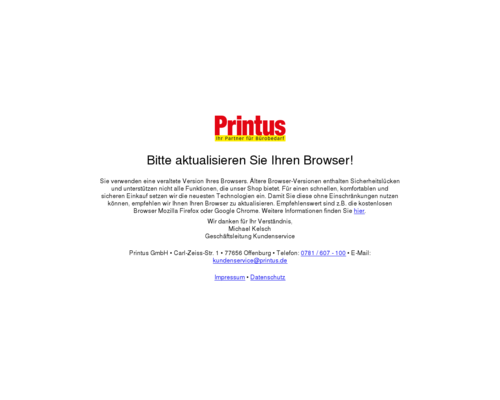Online-Shop vonPrintus