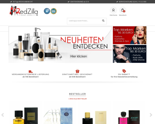 Online-Shop vonRedZilla
