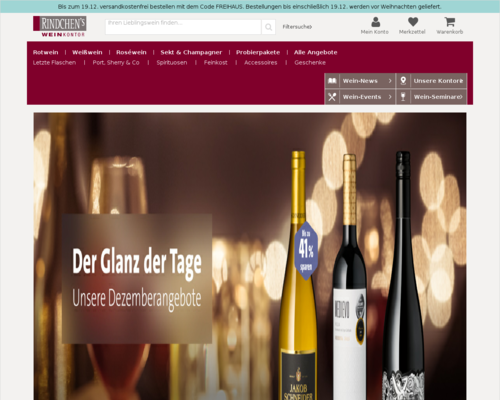 Online-Shop vonRindchens Weinkontor
