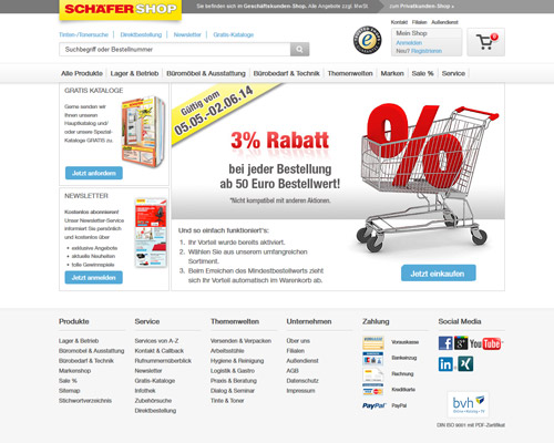 Online-Shop vonSchäfer Shop