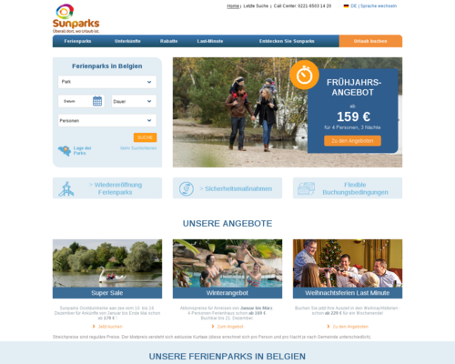 Online-Shop vonSunparks